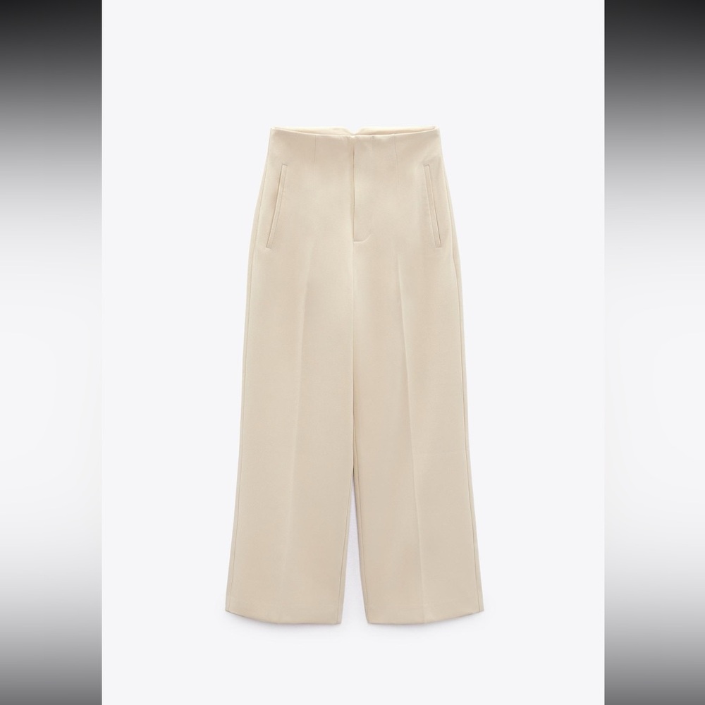 Zara Cream Wide Leg Women's Pants